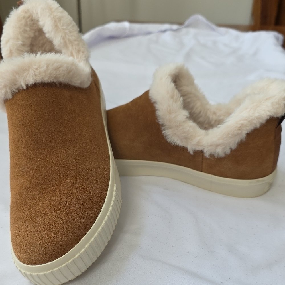 Timberland Skyla Bay Women's Brown Suede Fur Lined Shoes - Picture 2 of 6